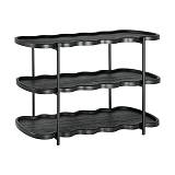 ΒΟΗΘΗΤΙΚΟ ΟΒΑΛ ΤΡΑΠΕΖΑΚΙ MDF ΣΑΛΟΝΙΟΥ Fylliana FL03392  ΜΑΥΡΟ ΧΡΩΜΑ 120x40x80εκ