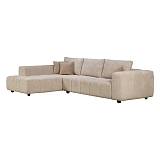 ΚΑΝΑΠΕΣ ΑΡΙΣΤΕΡΗ ΓΩΝΙΑ Fylliana Orion ΜΠΕΖ ΧΡΩΜΑ 300x200x70εκ