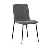 ΚΑΡΕΚΛΑ ΤΡΑΠΕΖΑΡΙΑΣ Fylliana FL5037 ΜΕ ΜΕΤΑΛΛΙΚΑ ΠΟΔΙΑ ΚΑΙ ΓΚΡΙ ΧΡΩΜΑ ΥΦΑΣΜΑΤΟΣ 56x43x83εκ