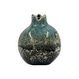 ΚΕΡΑΜΙΚΟ ΔΙΑΚΟΣΜΗΤΙΚΟ Fylliana ΡΟΔΙ ΠΡΑΣΙΝΟ-ΓΚΡΙ ΧΡΩΜΑ 11x12εκ