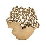 ΜΕΤΑΛΛΙΚΟ ΒΑΖΟ Fylliana FL8878 ΧΡΥΣΟ ΧΡΩΜΑ 33x9x32εκ