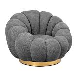 ΥΦΑΣΜΑΤΙΝΗ ΠΟΛΥΘΡΟΝΑ Fylliana Delori ΓΚΡΙ ΥΦΑΣΜΑ 98x97x69εκ