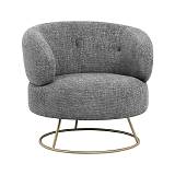 ΥΦΑΣΜΑΤΙΝΗ ΠΟΛΥΘΡΟΝΑ Fylliana Geena ΓΚΡΙ ΥΦΑΣΜΑ 81x81x81εκ