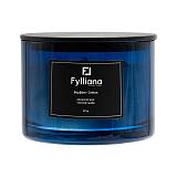 ΑΡΩΜΑΤΙΚΟ ΚΕΡΙ Fylliana FL1180 "ΒΑΜΒΑΚΙ" ΣΕ ΓΥΑΛΙΝΟ ΒΑΖΑΚΙ 325gr ΚΑΙ ΣΥΣΚΕΥΑΣΙΑ ΔΩΡΟΥ ΜΠΛΕ ΧΡΩΜΑ 8x10.5εκ