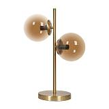 ΕΠΙΤΡΑΠΕΖΙΟ ΜΕΤΑΛΛΙΚΟ ΦΩΤΙΣΤΙΚΟ Fylliana ΜΠΡΟΝΖΕ-ΜΕΛΙ ΧΡΩΜΑ Ε27 30x50εκ