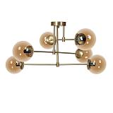 ΕΞΑΦΩΤΟ ΚΡΕΜΑΣΤΟ ΦΩΤΙΣΤΙΚΟ ΟΡΟΦΗΣ ΜΕΤΑΛΛΙΚΟ Fylliana ΜΠΡΟΝΖΕ-ΜΕΛΙ ΧΡΩΜΑ Ε27 75x40εκ