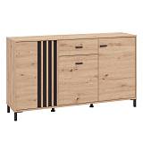 ΚΟΜΟΤΑ-ΜΠΟΥΦΕΣ LAVAL 157 3K1F3V ARTISAN ΟΑΚ/ΜΑΥΡΟ 157x40x90εκ