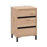 ΚΟΜΟΔΙΝΟ MARRON NO3F ARTISAN OAK/ΜΑΥΡΟ ΜΑΤΤ ΧΡΩΜΑ 48x40x71εκ