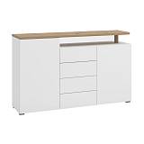 ΚΟΜΟΤΑ-ΜΠΟΥΦΕΣ ATERNO 154 3K4F2V ΛΕΥΚΟ/ARTISAN ΧΡΩΜΑ 154x40x94εκ