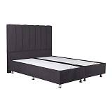 ΚΡΕΒΑΤΙ Elina ΓΚΡΙ ΜΕ ΑΠΟΘHKEYTIKO ΧΩΡΟ 208x142x130εκ ΓΙΑ ΣΤΡΩΜΑ 140x200εκ