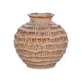 ΚΕΡΑΜΙΚΟ ΒΑΖΟ Fylliana FL30015 ΓΚΡΙ-ΚΑΦΕ ΧΡΩΜΑ 21x20εκ