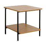 ΜΕΤΑΛΛΙΚΟ ΚΟΜΟΔΙΝΟ Fylliana FL2504 BLACK OAK ΧΡΩΜΑ 50x50x50εκ