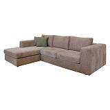 ΚΑΝΑΠΕΣ Fylliana Mondiva ΑΡΙΣΤΕΡΗ ΓΩΝΙΑ ΚΑΦΕ ΧΡΩΜΑ 280x180x83εκ