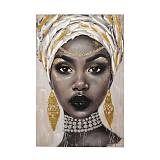 ΠΙΝΑΚΑΣ ΣΕ ΚΑΜΒΑ ΓΥΝΑΙΚΕΙΑ ΦΙΓΟΥΡΑ Fylliana FL24058 ΚΑΦΕ-ΧΡΥΣΟ 60x3x90εκ