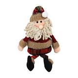 ΧΡΙΣΤΟΥΓΕΝΝΙΑΤΙΚΗ ΔΙΑΚΟΣΜΗΤΙΚΗ ΦΙΓΟΥΡΑ "SANTA+SNOWMAN" 1/2 ΚΟΚΚΙΝΟ-ΠΡΑΣΙΝΟ 15*8*50εκ