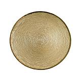 ΓΥΑΛΙΝΗ ΣΤΡΟΓΓΥΛΗ ΠΙΑΤΕΛΑ Fylliana FL329 ΧΡΥΣΟ ΧΡΩΜΑ 32εκ