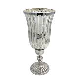 ΓΥΑΛΙΝΟ ΚΗΡΟΠΗΓΙΟ Fylliana FL28122 ΑΣΗΜΙ ΧΡΩΜΑ 17x38εκ