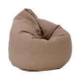 ΣΤΡΟΓΓΥΛΟ ΠΟΥΦ-ΣΚΑΜΠΟ Fylliana Lazy ΚΑΦΕ ΧΡΩΜΑ 110x90εκ