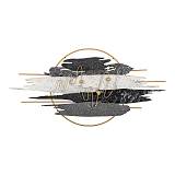 ΜΕΤΑΛΛΙΚΟ ΔΙΑΚΟΣΜΗΤΙΚΟ ΤΟΙΧΟΥ Fylliana FL0785 ΓΚΡΙ-ΛΕΥΚΟ-ΧΡΥΣΟ ΧΡΩΜΑ 118x7x60εκ