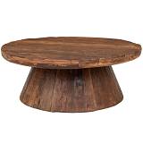 ΚΑΦΕ ΞΥΛΙΝΟ ΤΡΑΠΕΖΑΚΙ ΣΑΛΟΝΙΟΥ ΡΟΤΟΝΤΑ 80Χ80Χ32ΕΚ