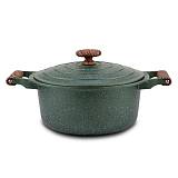 Κατσαρόλα "Ωmega" με καπάκι και αντικολλητική επίστρωση stone 28cm