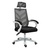 BF2985 Πολυθρόνα Γραφείου Διευθυντή, Άσπρο - Mesh Μαύρο Ε-00023397 ΕΟ606,1