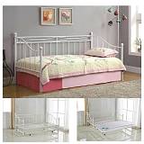 MARIN Daybed Κρεβάτι (90x190) + Βοηθητικό Κρεβάτι (85x185) Μέταλλο Βαφή Άσπρο Ε-00018987 Ε8043,2