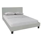 WILTON Κρεβάτι Διπλό, για Στρώμα 160x200cm, Ύφασμα Απόχρωση Grey Stone Ε-00022944 Ε8054,F1