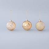 ΓΥΑΛΙΝΗ ΜΠΑΛΑ, ΔΙΑΦΑΝΗ ΧΡΥΣΗ, ΑΝΑΓΛΥΦΗ, 3 ΣΧΕΔΙΑ, ΣΕΤ 4ΤΜΧ, 8CM