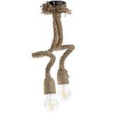 ΦΩΤΙΣΤΙΚΟ ΟΡΟΦΗΣ 2ΧΕ27 ΜΕ ΣΧΟΙΝΙ ΚΑΦΕ 8Χ8Χ75 INART