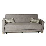 ΤΡΙΘΕΣΙΟΣ ΚΑΝΑΠΕΣ Conrad ΓΚΡΙ 218x79 ARTEKKO