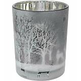 ZAROS KΗΡΟΠΗΓΙΟ ΧΡΙΣΤΟΥΓΕΝΝΙΑΤΙΚΟ DECOR ΑΣΗΜΙ ΓΚΡΙ 12.5CM